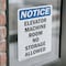Signmission Elevator Machine Room No Storage Allowed, 7 in W x Rectangle, Vinyl Decal OS-2PACK-NS-D-710-V-11732 - alternate 2